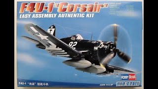 F4U-1 Corsair Plastic Model Kit Complete