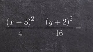 Learn how to graph a hyperbola