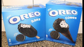 Oreo Bars \u0026 Oreo Cones Frozen Dairy Dessert Review