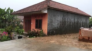 SUPER Heavy RAIN in the Village|Strong Wind and Thunder Sound | 99 Sleep Well With the Sound of RAIN