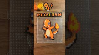 Pokemon No.4 Charmander - how to make diy pixel art : perlerbeads hamabeads Charizard Charmeleon