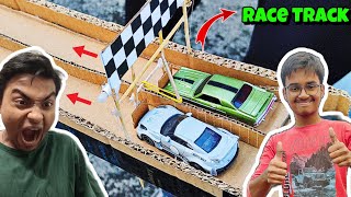 CAN I BEAT HIM IN THE HOTWHEELS RACE🔥🔥| HOMEMADE HOTWHEELS RACE TRACK🔥🔥