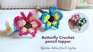 crochet pinnacle and butterfly pencil decoration (subtitle)