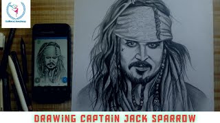 How to Draw Captain Jack Sparrow|Iconic Movie Characters Captain Jack Sparrow drawing