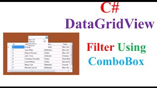 C# MysQL - Filter/Search DataGridView Database Records Using ComboBox