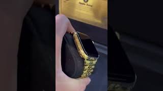 24k gold Apple Watch u can get in in apple zone #foryou #fyp #gold