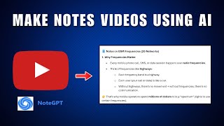 How To Make Notes From YouTube Videos Using AI 2026 | Note Taking Hacks