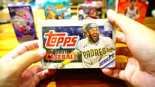 *ConconAdam頻道*  拆球衣 拆到手痠2021 Topps Series 2 Baseball Retail Box