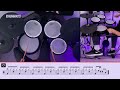 lv.02 the weeknd can t feel my face ★☆☆☆☆ pop drum cover with sheet music