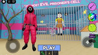 Squid game barry prison run obby    ⃝       ⃤    ⃞          روبلوكس