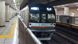 東京メトロ有楽町線10000系10114F各駅停車保谷駅行き新富町駅発車(2023/2/3)