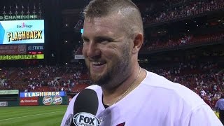 PIT@STL: Adams is interviewed after walk-off hit