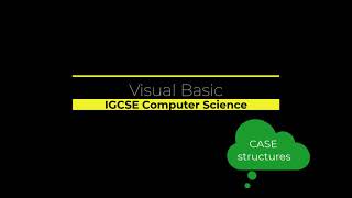 CASE structures in Visual Basic