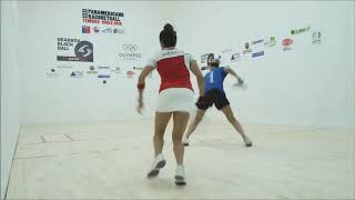 Racquetball Highlights - Pan Final Paola Longoria Vs Rhonda Rajsich 2018