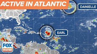 Tropical Storm Earl Joins Hurricane Danielle In Atlantic Ocean