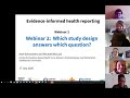 Bhekisisa Cochrane Webinar #2: Which study design answers which question