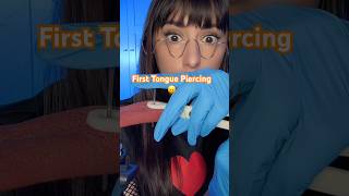 Girl Gives You First Tongue Piercing 😖 #asmr #shorts #comedy