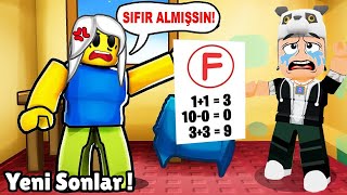 Matematik Sınavından ''0'' Aldım ! Yeni Sonlar - Roblox