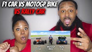 THE ULTIMATE DRAG RACE: F1 Car vs MotoGP Bike vs Rally Car (REACTION) | The Demouchets REACT 2.0