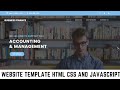 How to make a Financial Business website by html css and javascript   Source code