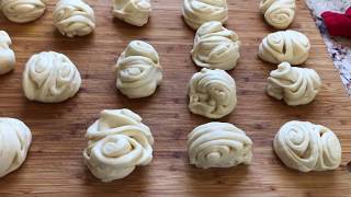 Steamed Flower Rolls (Dry Yeast)