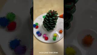 DIY Pinecone Holiday Trees: Day 2