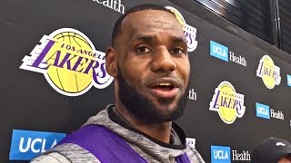 LeBron James On Game vs Kings, Confirms He Will Play, Rajon Rondo Is Out, & More