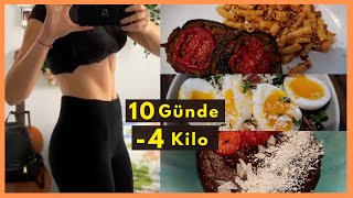 10 Günde Doya Doya 4 Kilo Verdim 🔥 Neler Yedim?