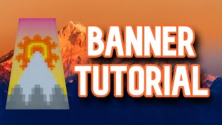 How to make a MOUNTAIN banner in Minecraft!