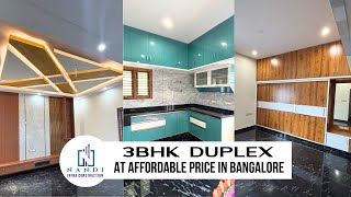 3 BHK Duplex House in Bangalore| Nandi Infra Construction