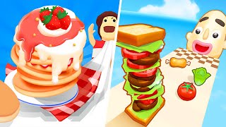 Pancake Run | Sandwich Runner - All Level Gameplay Android,iOS - NEW APK SPEEDRUN