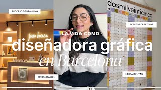 72 hrs como diseñadora en Barcelona | VLOG proceso de branding, organización, eventos creativos...