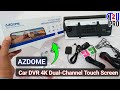 Car DVR 4K Dual-Channel Touch Screen AZDOME Unboxing and Review | By Talk2upro @Talk2UPro