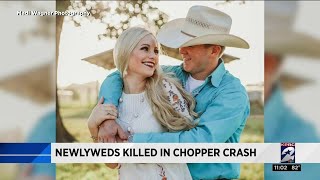 Newlyweds killed in helicopter crash