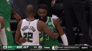 GIANNIS ISN'T FAIR! Milwaukee Bucks vs Boston Celtics Final Minutes! 2021 NBA Season