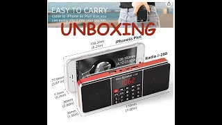 unboxing PRUNUS J-288 FM Radio Rechargeable  Bluetooth Speaker  #amazon #argos  #brandnew  #radio