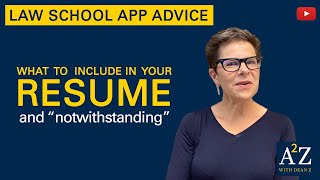 A2Z 15: Resume and "notwithstanding"