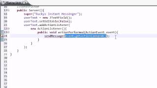 Intermediate Java Tutorial 39 GUI for Bucky Instant Messenger