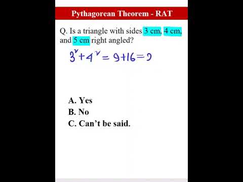 What does the Pythagorean theorem say about right triangles?