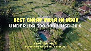 CHEAP VILLA WITH BEAUTIFUL VIEW IN UBUD BALI! ONLY IDR 300.000 - TEGALTIS UBUD VILLA