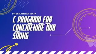 C program for concatenate strings using pointer || Tutorial #30