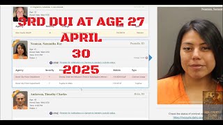Ada County Idaho Arrests April 30 2025 / 3rd DUI at age 27!