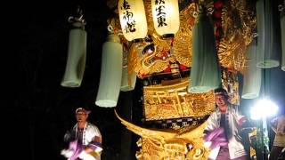 新居浜太鼓祭り萩岡神社かき上げ2014萩生東太鼓台