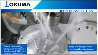 Okuma 5 Axis Maxchining Center MU-4000V 5-Axis - Impeller Machining