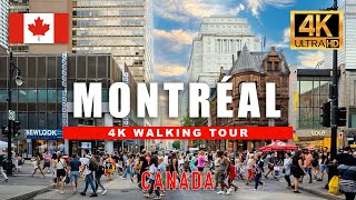🇨🇦  Street Life in Montreal - Walking Tour of St. Catherine - Street Canada City Walk [4K HDR/60fps]