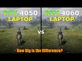 RTX 4050 vs RTX 4060 Laptop - Gaming Test - How Big is the Difference?