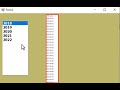 Programming VB.net: retrieve data in listbox by format year from date column in SQL server database.