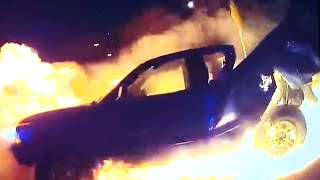 Texas Cops Pull Woman Out of Burning Truck