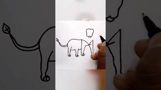 M থেকে কিভাবে একটি সিংহ আঁকা । How To Draw A Lion From M