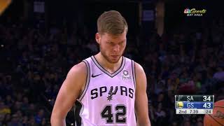 Davis Bertans vs. Warriors: 12 pts, 2 reb, 2 ast and 2 blk [06.02.19.]